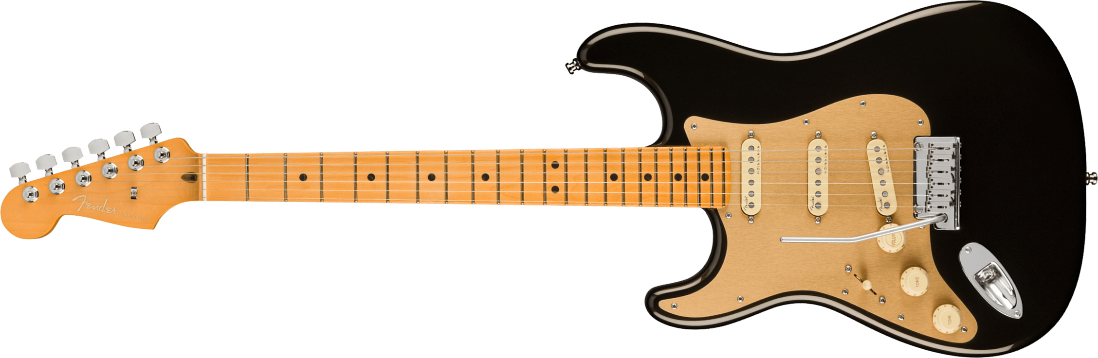 Fender Strat American Ultra Lh Gaucher Usa Mn +etui - Texas Tea - E-Gitarre in Str-Form - Main picture