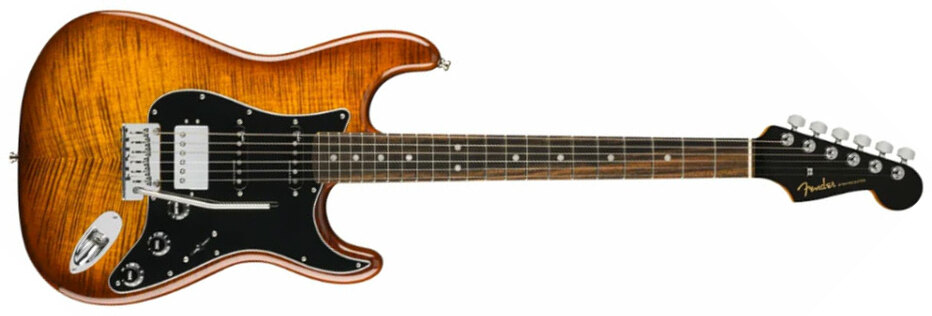 Fender Strat American Ultra Ltd Usa Hss Trem Eb - Tiger's Eye - E-Gitarre in Str-Form - Main picture