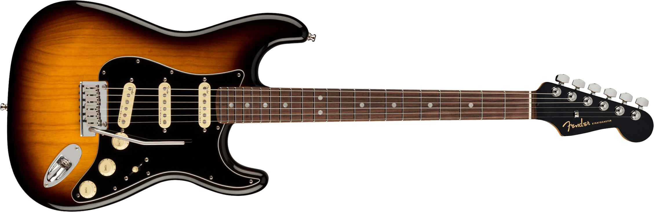 Fender Strat American Ultra Luxe Usa Rw +etui - 2-color Sunburst - E-Gitarre in Str-Form - Main picture
