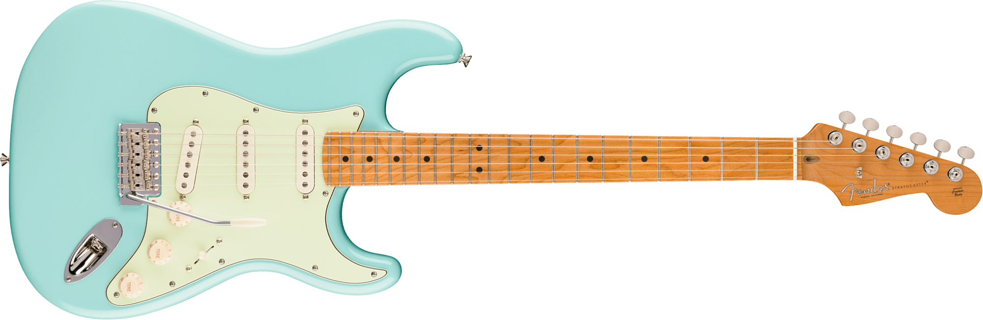 Fender Strat Classic American Pro Ltd Usa 3s Trem Mn - Daphne Blue - E-Gitarre in Str-Form - Main picture