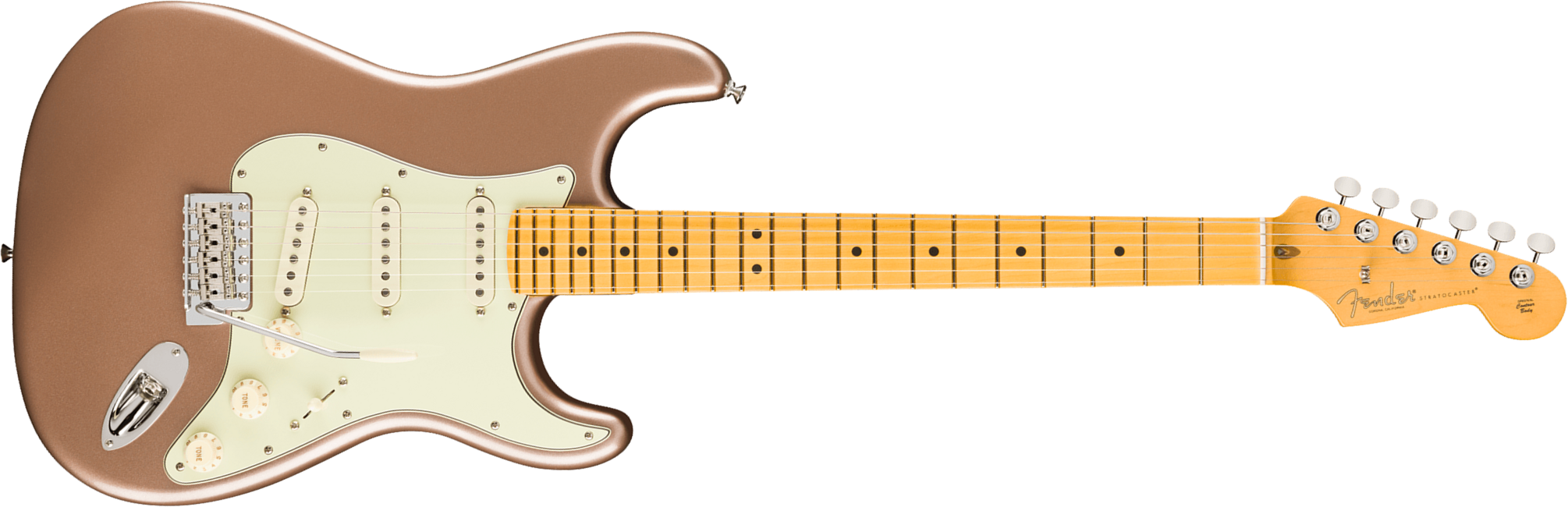 Fender Strat Classic American Pro Usa 3s Trem Mn - Faded Firemist Gold - E-Gitarre in Str-Form - Main picture