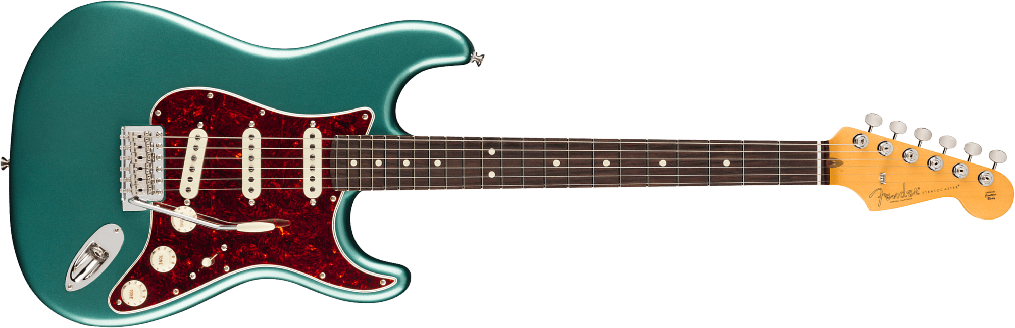 Fender Strat Classic American Pro Usa 3s Trem Rw - Faded Sherwood Green Metallic - E-Gitarre in Str-Form - Main picture