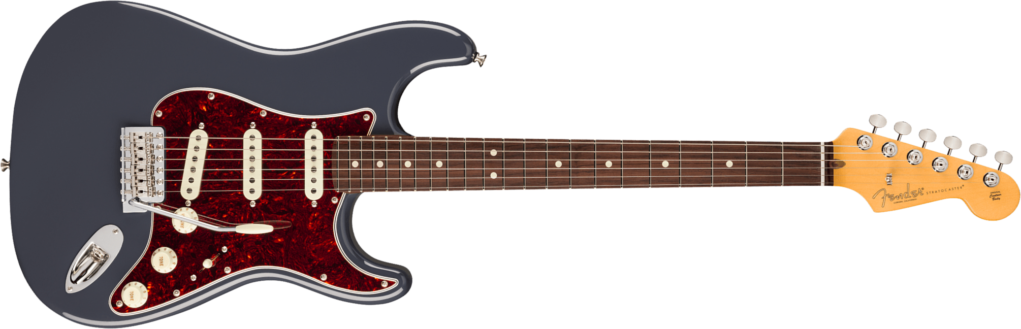 Fender Strat Classic American Pro Usa 3s Trem Rw - Faded Black - E-Gitarre in Str-Form - Main picture