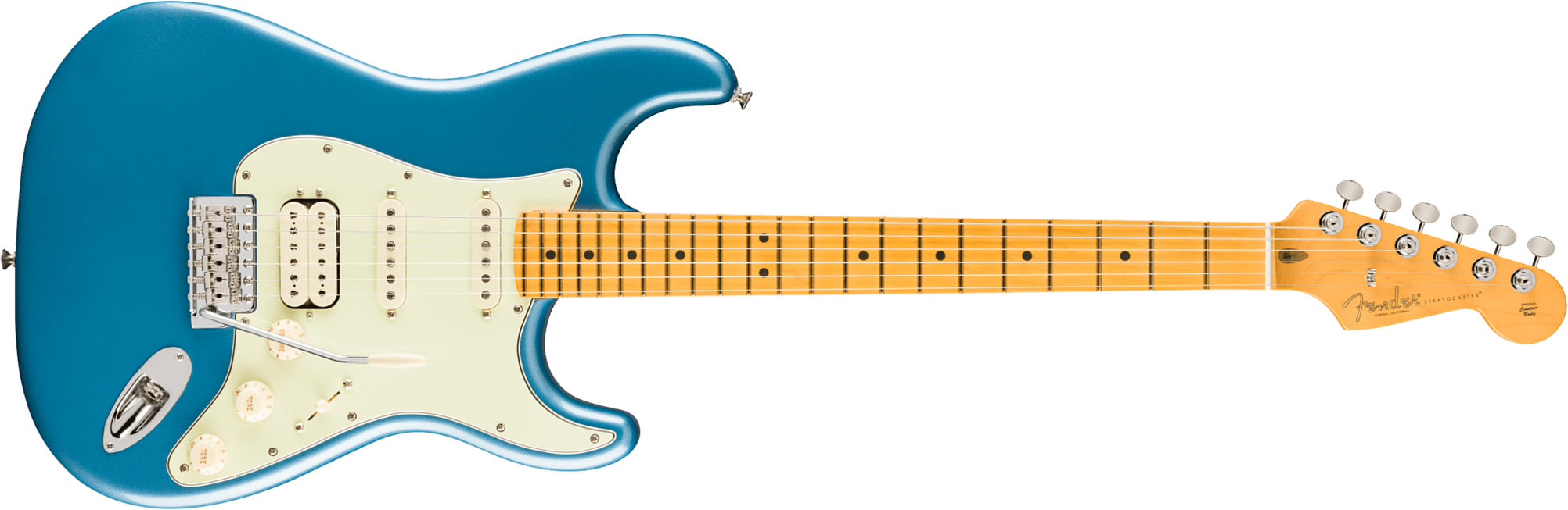 Fender Strat Classic Hss American Pro Usa Trem Mn - Faded Lake Placid Blue - E-Gitarre in Str-Form - Main picture