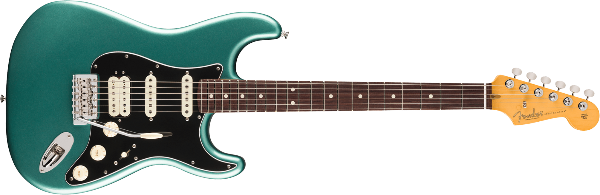 Fender Strat Classic Hss American Pro Usa Trem Rw - Faded Sherwood Green Metallic - E-Gitarre in Str-Form - Main picture