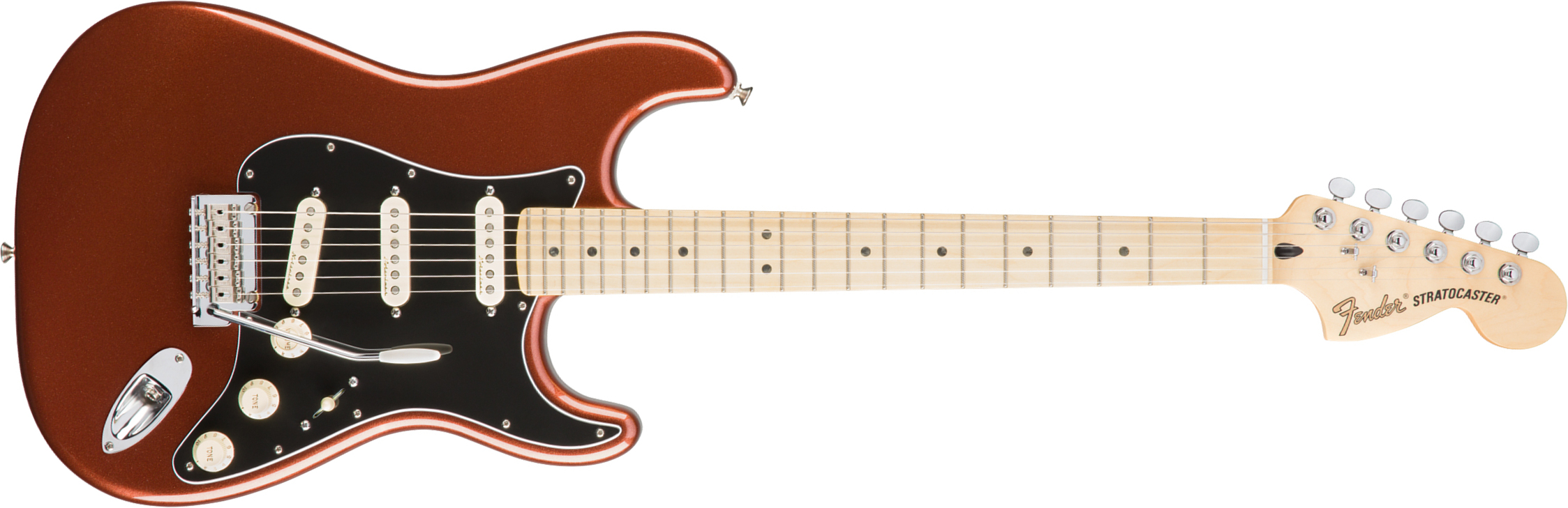 Fender Strat Deluxe Roadhouse Mex Mn - Classic Copper - E-Gitarre in Str-Form - Main picture