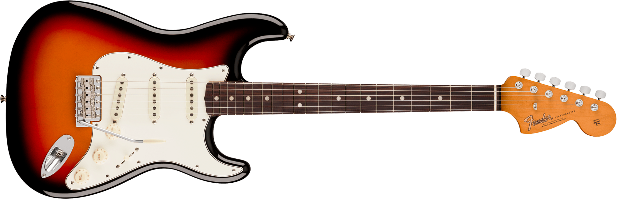 Fender Strat Early 60s Vintera 3 Mex 3s Trem Rw - 3-color Sunburst - E-Gitarre in Str-Form - Main picture
