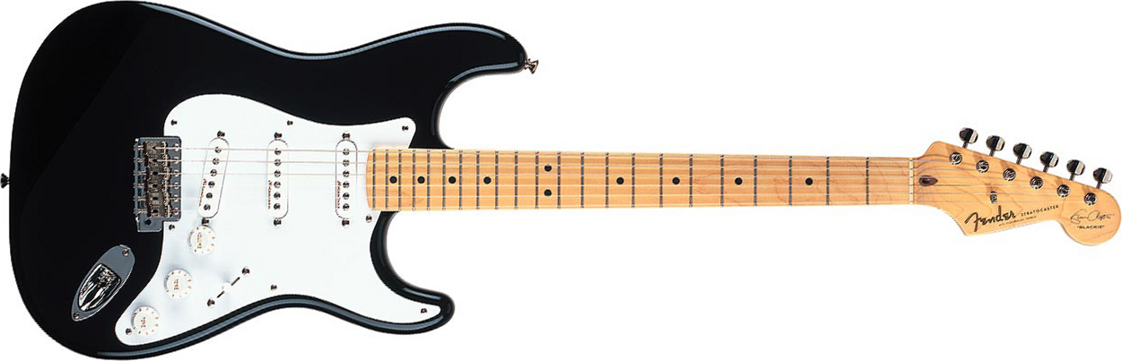 Fender Strat Eric Clapton Usa Signature 3s Trem Mn - Black - E-Gitarre in Str-Form - Main picture