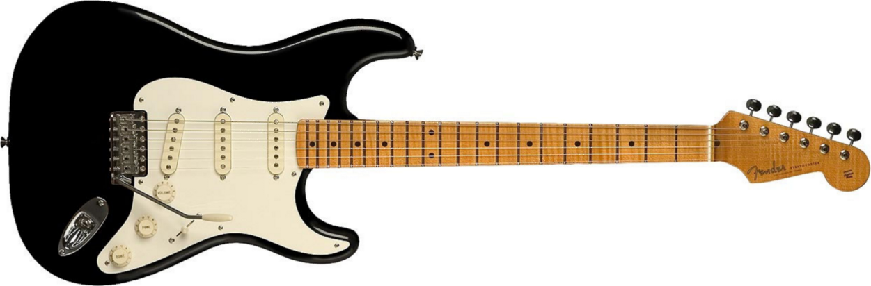 Fender Strat Eric Johnson Usa Signature Sss Mn - Black - E-Gitarre in Str-Form - Main picture