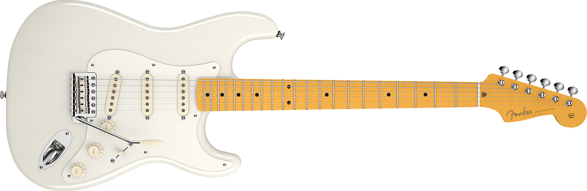 Fender Strat Eric Johnson Usa Sss Mn - White Blonde - E-Gitarre in Str-Form - Main picture