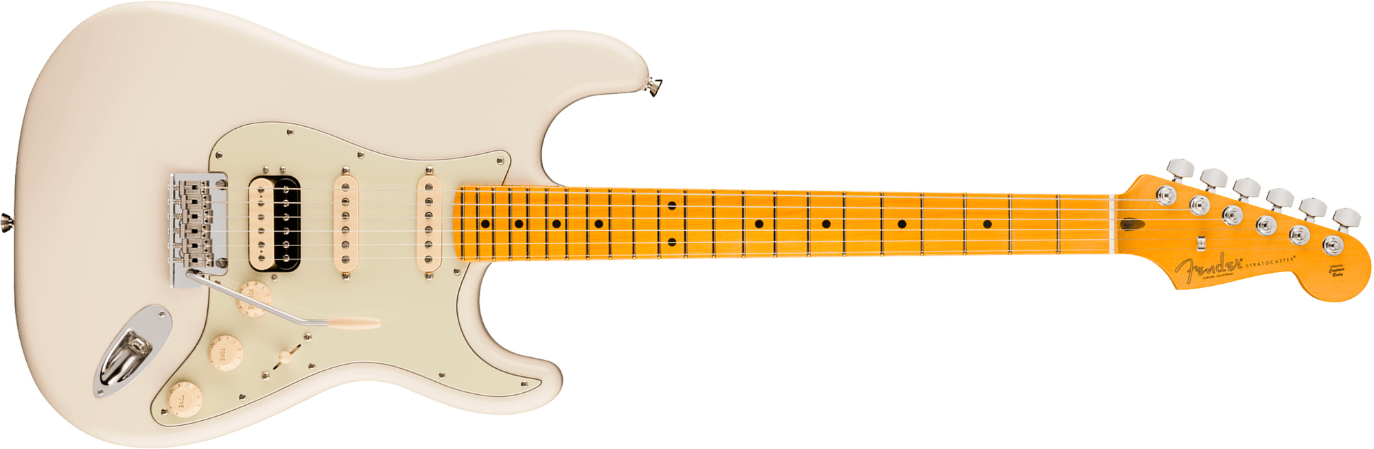 Fender Strat Hss American Pro. Usa Hss Trem Mn - Olympic White - E-Gitarre in Str-Form - Main picture