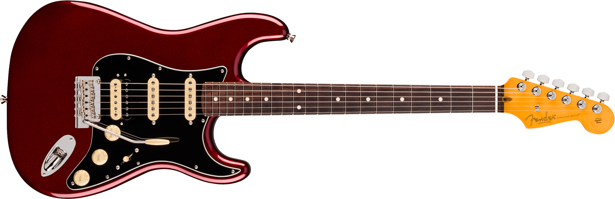 Fender Strat Hss American Pro. Usa Hss Trem Rw - Oxblood - E-Gitarre in Str-Form - Main picture
