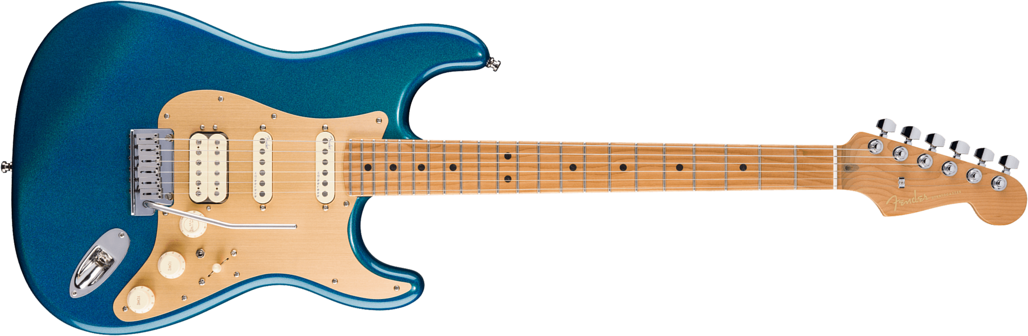 Fender Strat Hss American Ultra Ii Ltd Usa Trem Mn - Aurora Metallic - E-Gitarre in Str-Form - Main picture