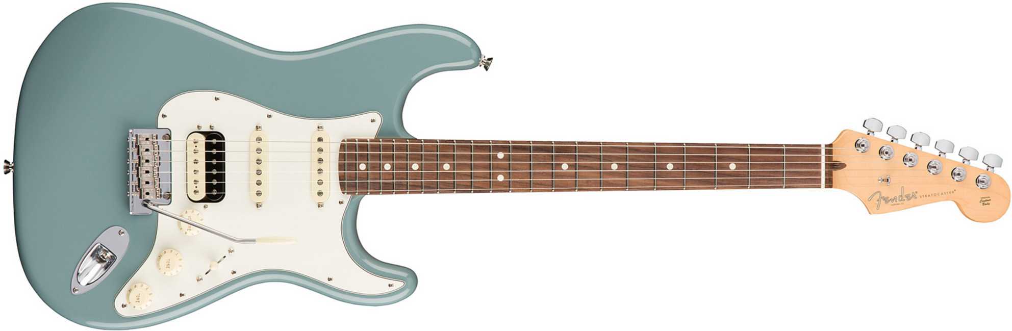 Fender Strat Hss Shawbucker American Professional Usa Rw - Sonic Grey - 12-saitige E-Gitarre - Main picture