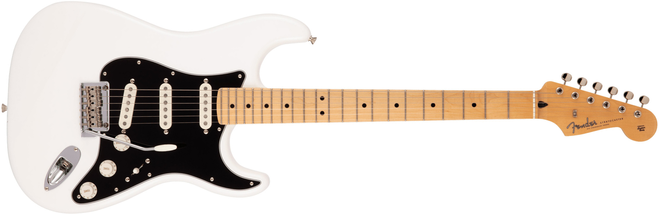 Fender Strat Hybrid Ii Mij Jap 3s Trem Mn - Arctic White - E-Gitarre in Str-Form - Main picture