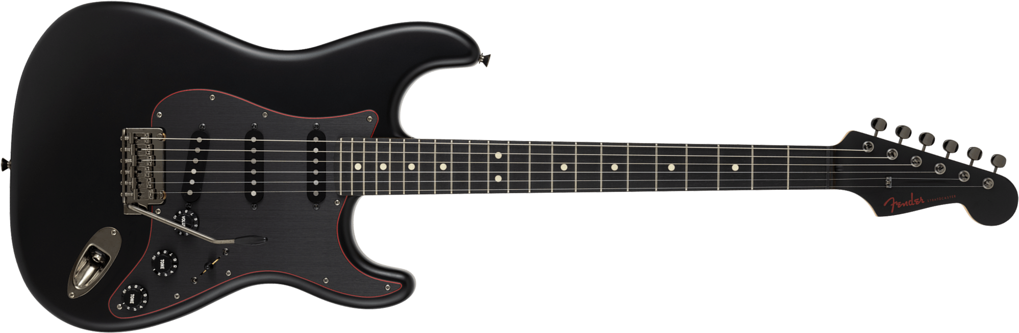 Fender Strat Hybrid Ii Mij Ltd Jap 3s Trem Rw - Black - E-Gitarre in Str-Form - Main picture