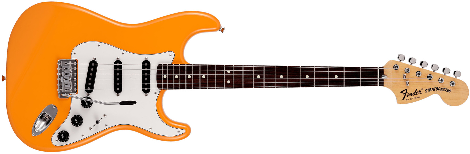 Fender Strat International Color Ltd Jap 3s Trem Rw - Capri Orange - E-Gitarre in Str-Form - Main picture