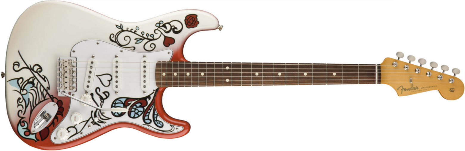 Fender Strat Jimi Hendrix Monterey Mex Sss Pf - Hand Painted Custom - E-Gitarre in Teleform - Main picture