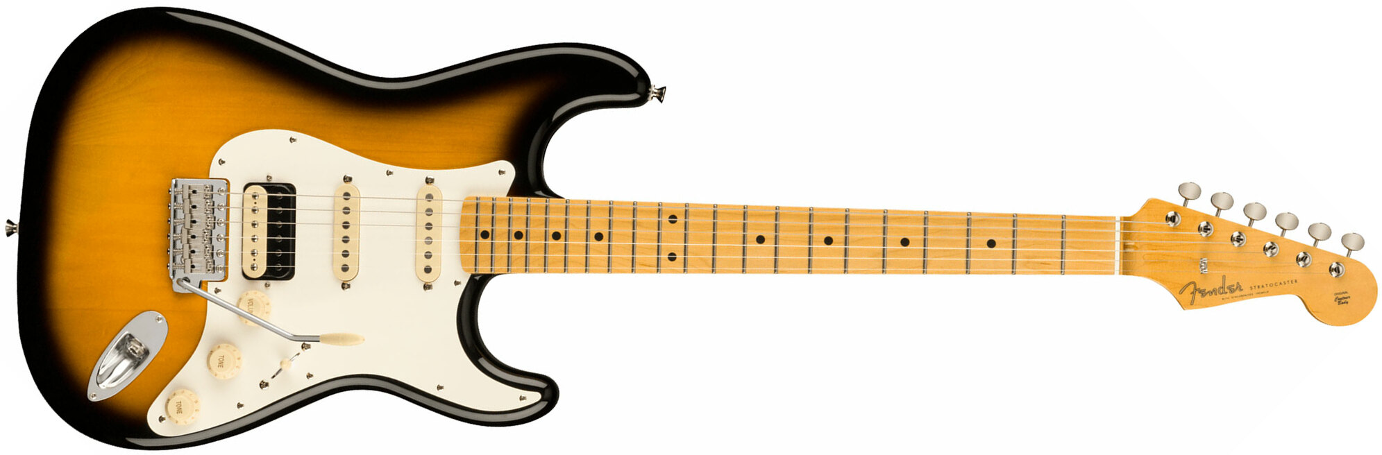 Fender Strat Jv Modified '50s Jap Hss Trem Mn - 2-color Sunburst - E-Gitarre in Str-Form - Main picture