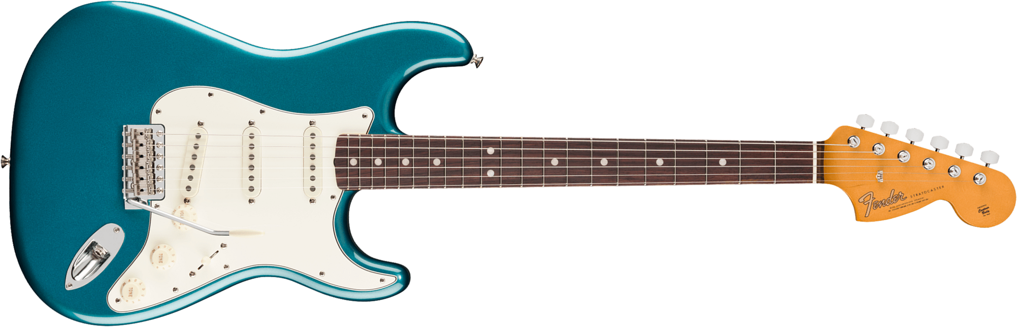 Fender Strat Late 60s Vintera 3 Mex 3s Trem Rw - Ocean Turquoise - E-Gitarre in Str-Form - Main picture