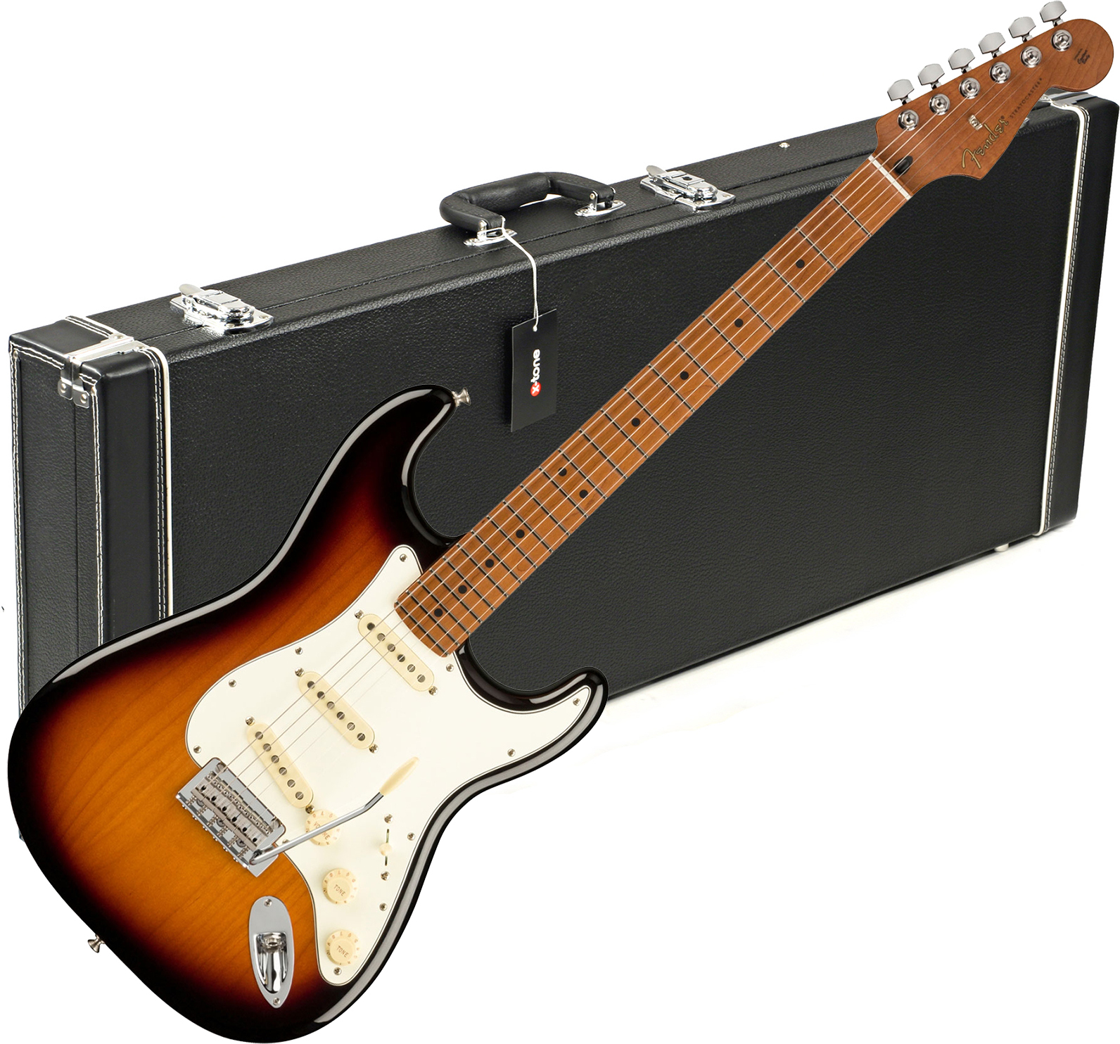 Fender Strat Player 1959 Texas Special Ltd Mex 3s Mn +etui X-tone 1501 - 2-color Sunburst - E-Gitarre Set - Main picture