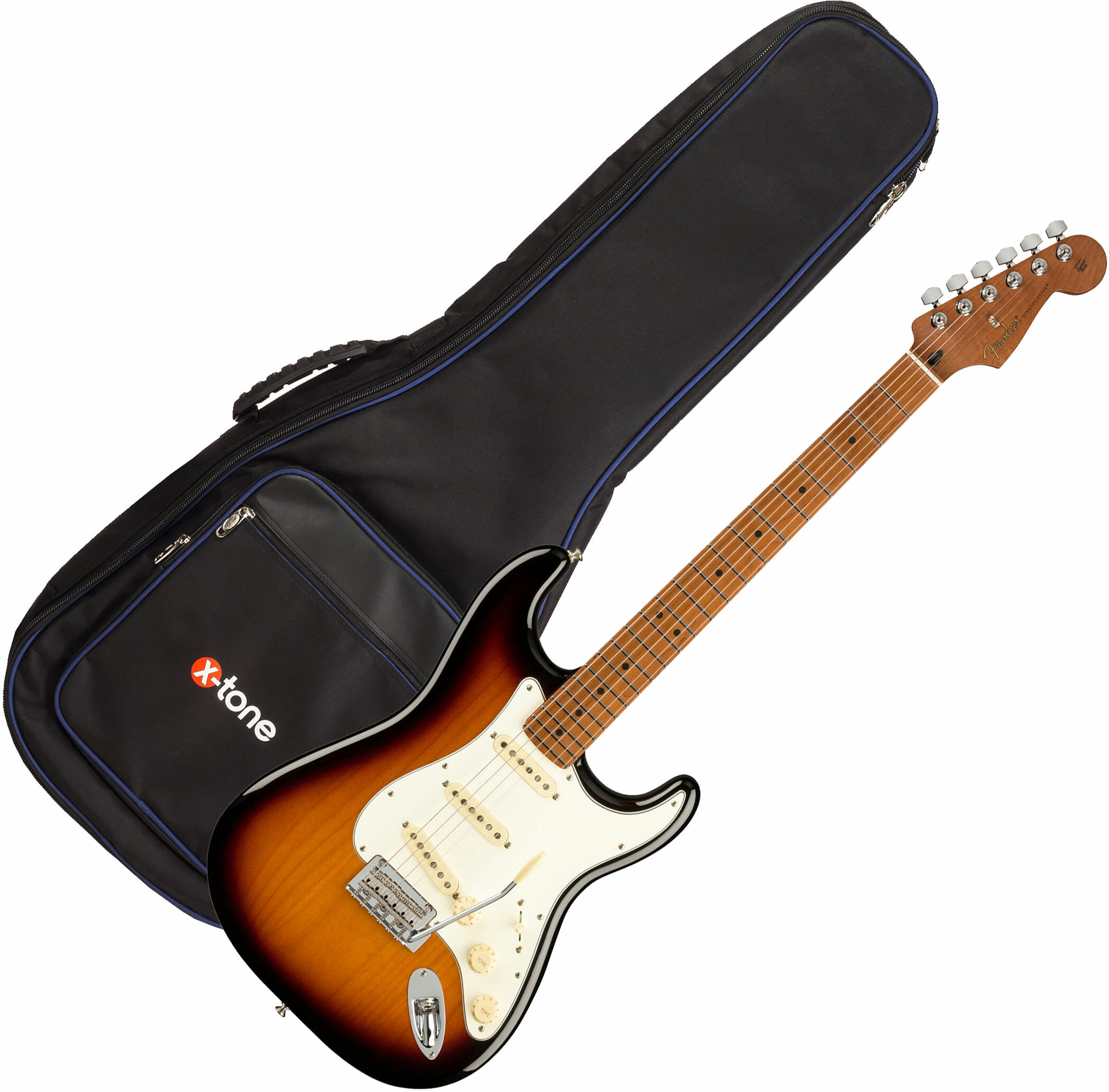 Fender Strat Player 1959 Texas Special Ltd Mex 3s Mn +housse X-tone 2015 Ele-bk - 2-color Sunburst - E-Gitarre Set - Main picture