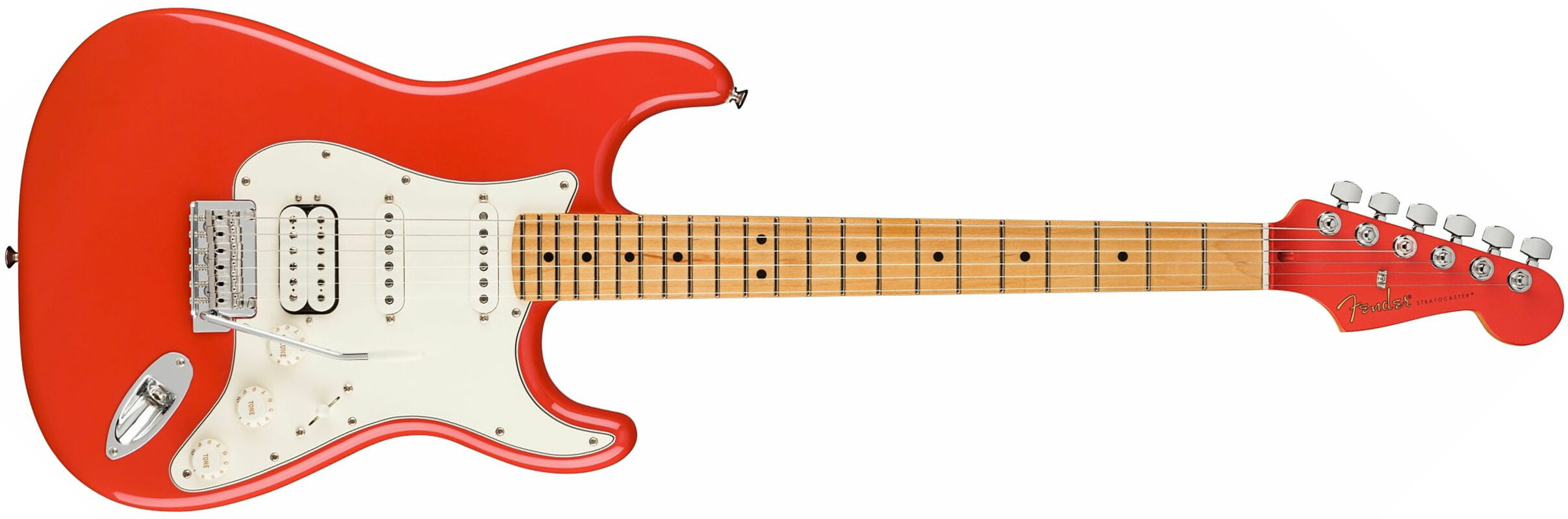 Fender Strat Player Hss Ltd Mex Trem Mn - Fiesta Red - E-Gitarre in Str-Form - Main picture