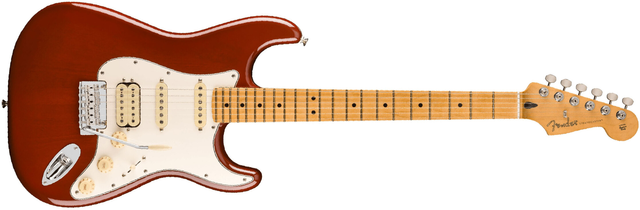 Fender Strat Player Ii Hss Mex Acajou Trem Mn - Transparent Mocha Burst - E-Gitarre in Str-Form - Main picture