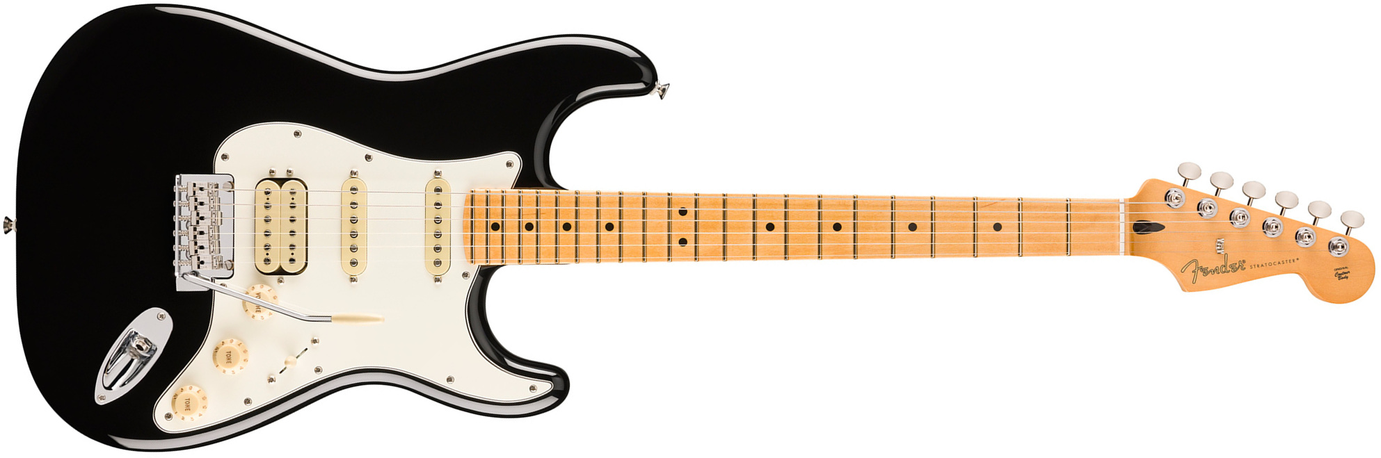 Fender Strat Player Ii Hss Mex Aulne Trem Mn - Black - E-Gitarre in Str-Form - Main picture