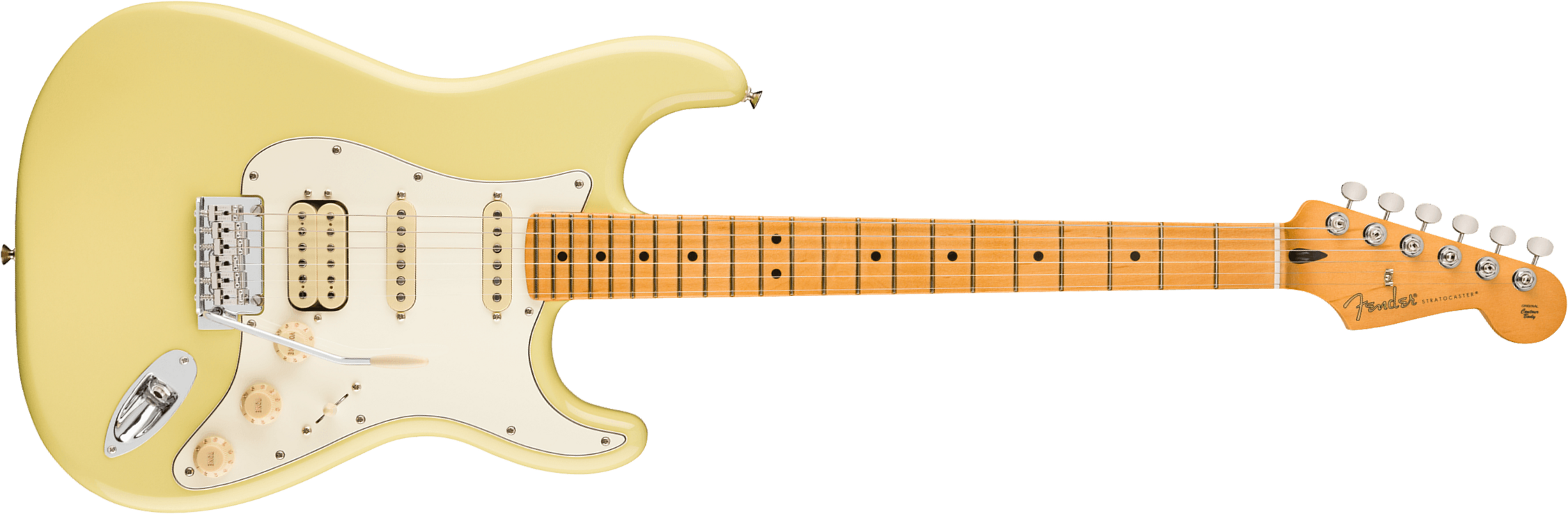 Fender Strat Player Ii Hss Mex Aulne Trem Mn - Hialeah Yellow - E-Gitarre in Str-Form - Main picture