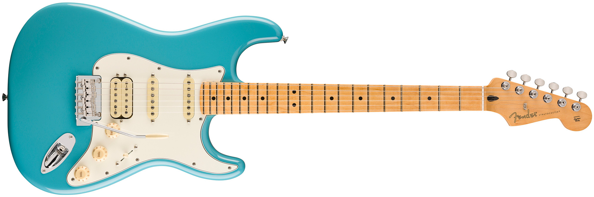 Fender Strat Player Ii Hss Mex Aulne Trem Mn - Aquatone Blue - E-Gitarre in Str-Form - Main picture