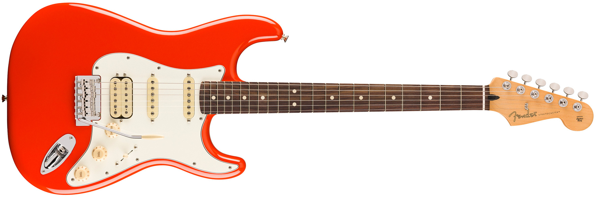 Fender Strat Player Ii Hss Mex Aulne Trem Rw - Coral Red - E-Gitarre in Str-Form - Main picture