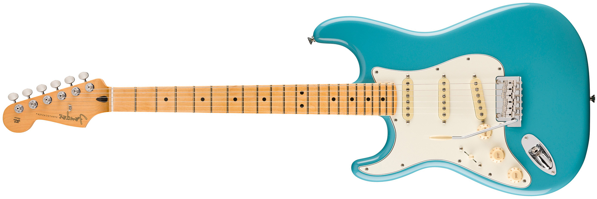 Fender Strat Player Ii Lh Mex Gaucher 3s Trem Mn - Aquatone Blue - E-Gitarre in Str-Form - Main picture