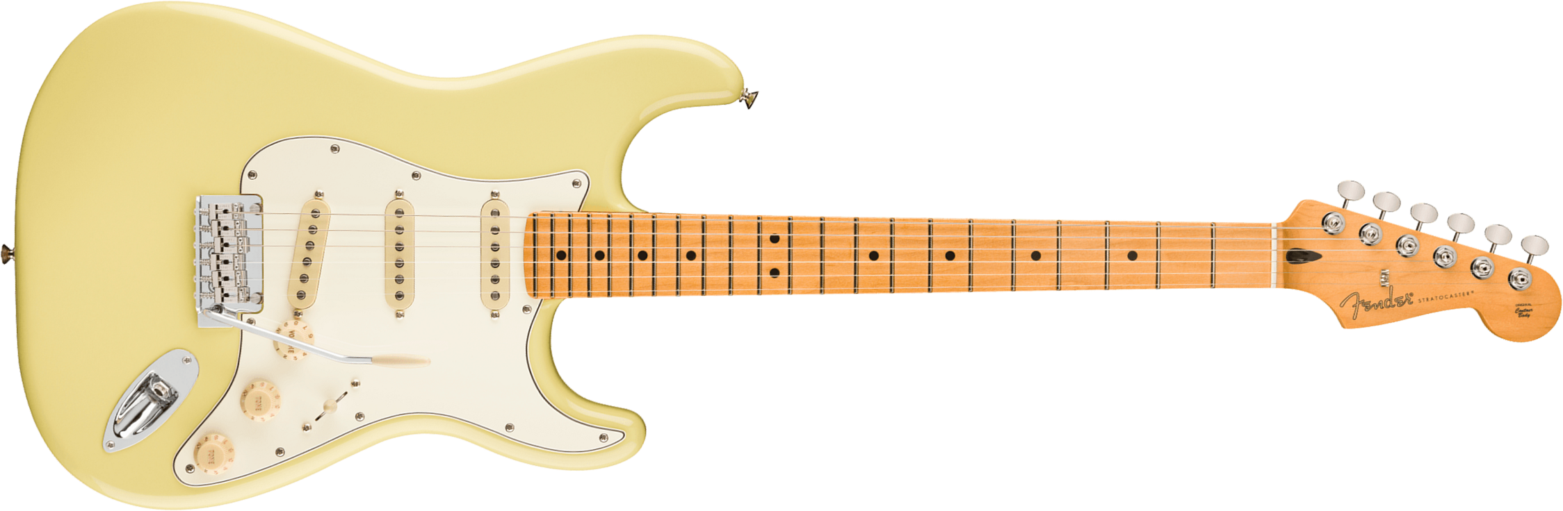 Fender Strat Player Ii Mex Aulne 3s Trem Mn - Hialeah Yellow - E-Gitarre in Str-Form - Main picture