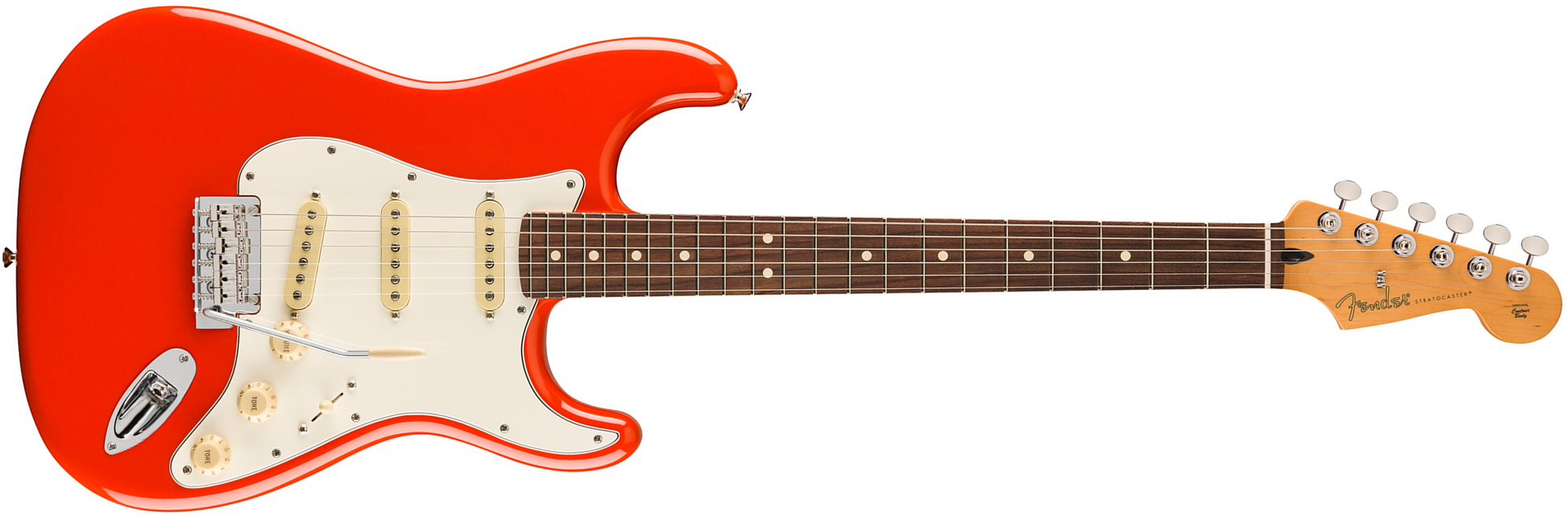 Fender Strat Player Ii Mex Aulne 3s Trem Rw - Coral Red - E-Gitarre in Str-Form - Main picture