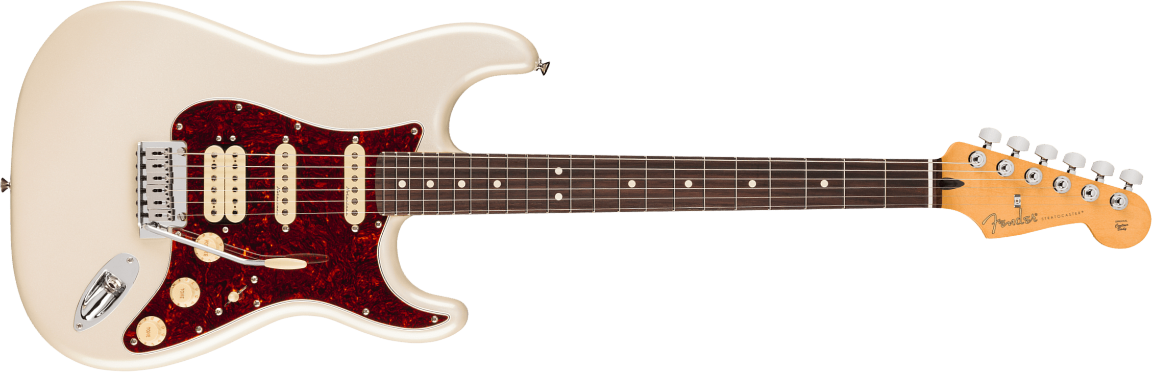 Fender Strat Player Ii Modified Mex Hss Trem Rw - Olympic Pearl - E-Gitarre in Str-Form - Main picture