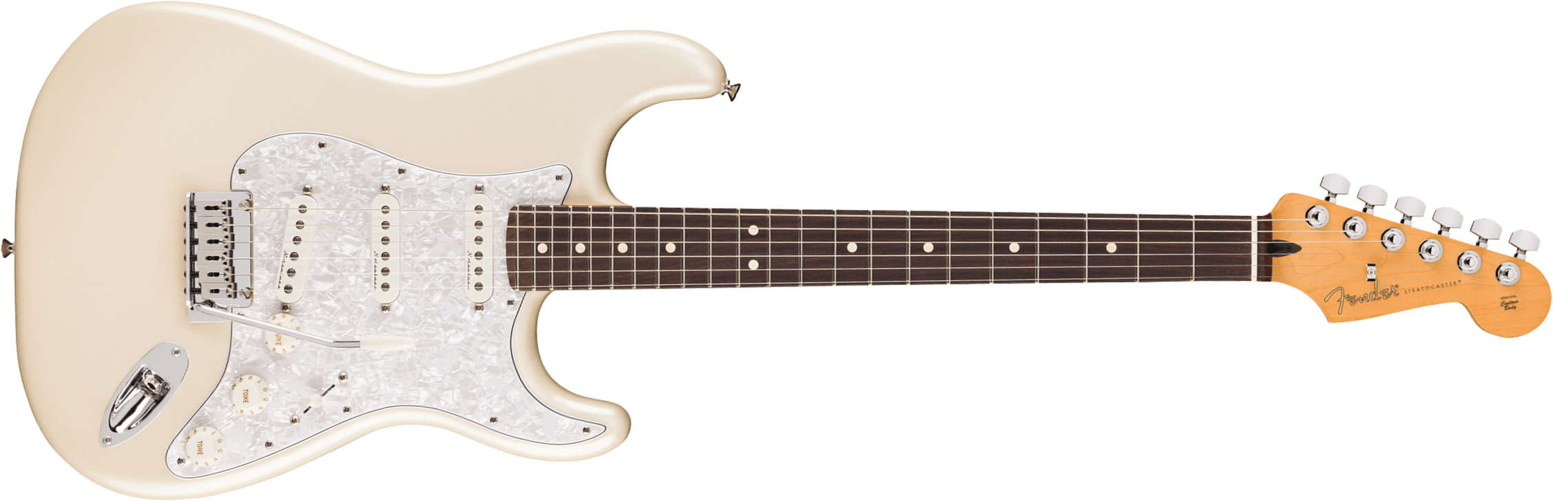 Fender Strat Player Ii Modified Mex 3s Trem Rw - Olympic Pearl - E-Gitarre in Str-Form - Main picture