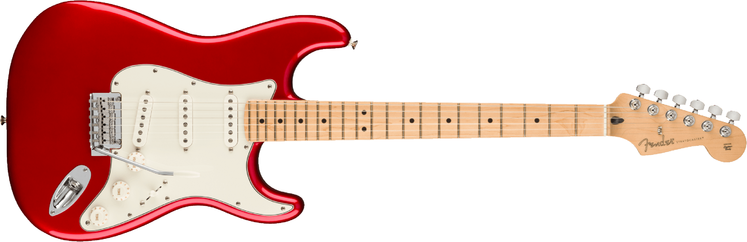 Fender Strat Player Mex 2023 3s Trem Mn - Candy Apple Red - E-Gitarre in Str-Form - Main picture