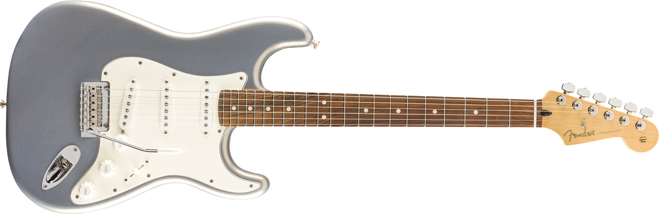 Fender Strat Player Mex 3s Trem Pf - Silver - E-Gitarre in Str-Form - Main picture