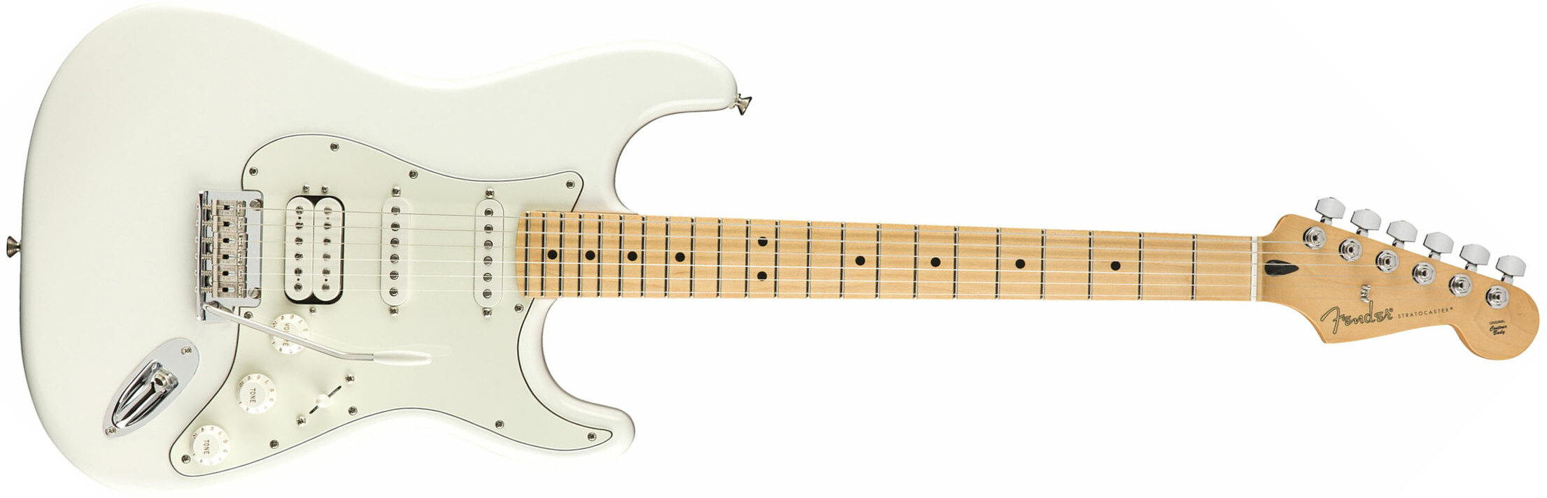 Fender Strat Player Mex Hss Mn - Polar White - E-Gitarre in Str-Form - Main picture