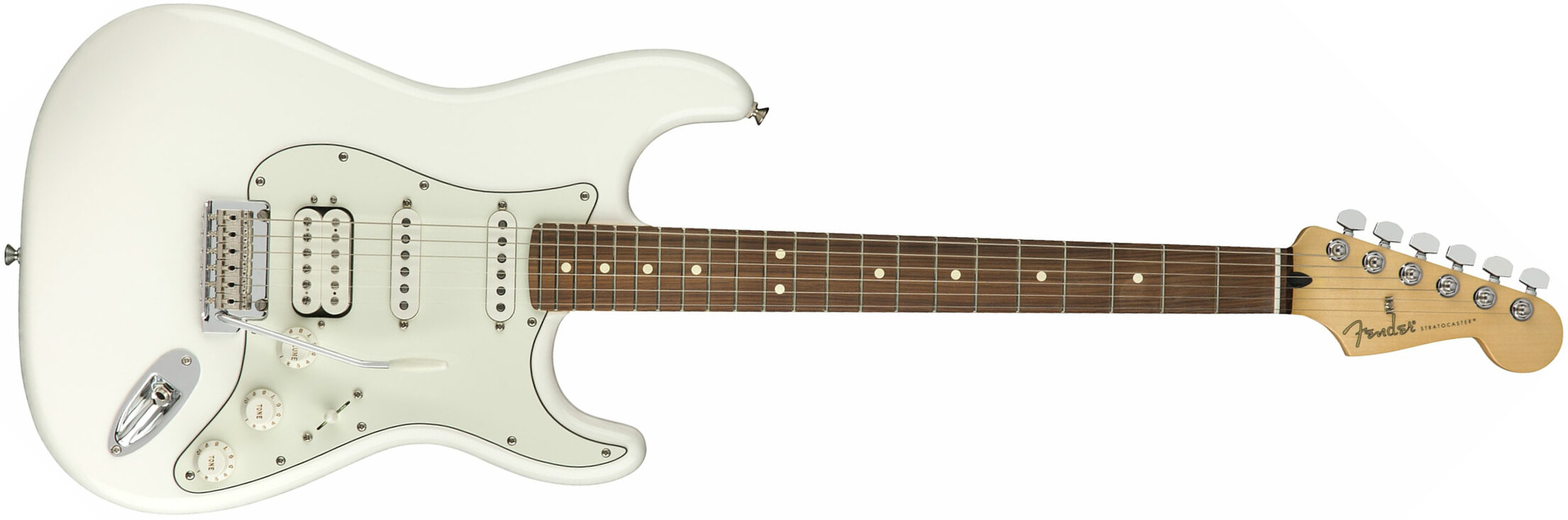 Fender Strat Player Mex Hss Pf - Polar White - E-Gitarre in Str-Form - Main picture