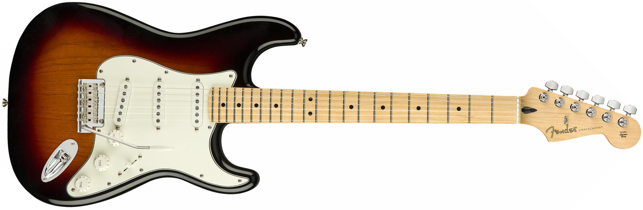 Fender Strat Player Mex Sss Mn - 3-color Sunburst - E-Gitarre in Str-Form - Main picture