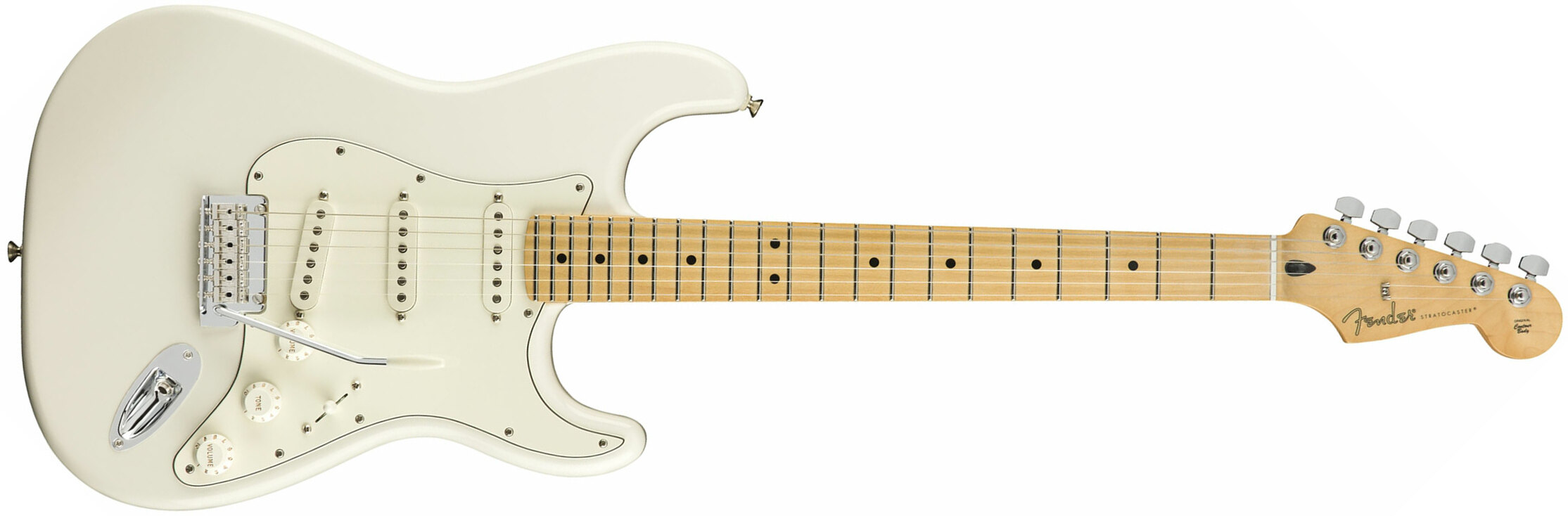 Fender Strat Player Mex Sss Mn - Polar White - E-Gitarre in Str-Form - Main picture