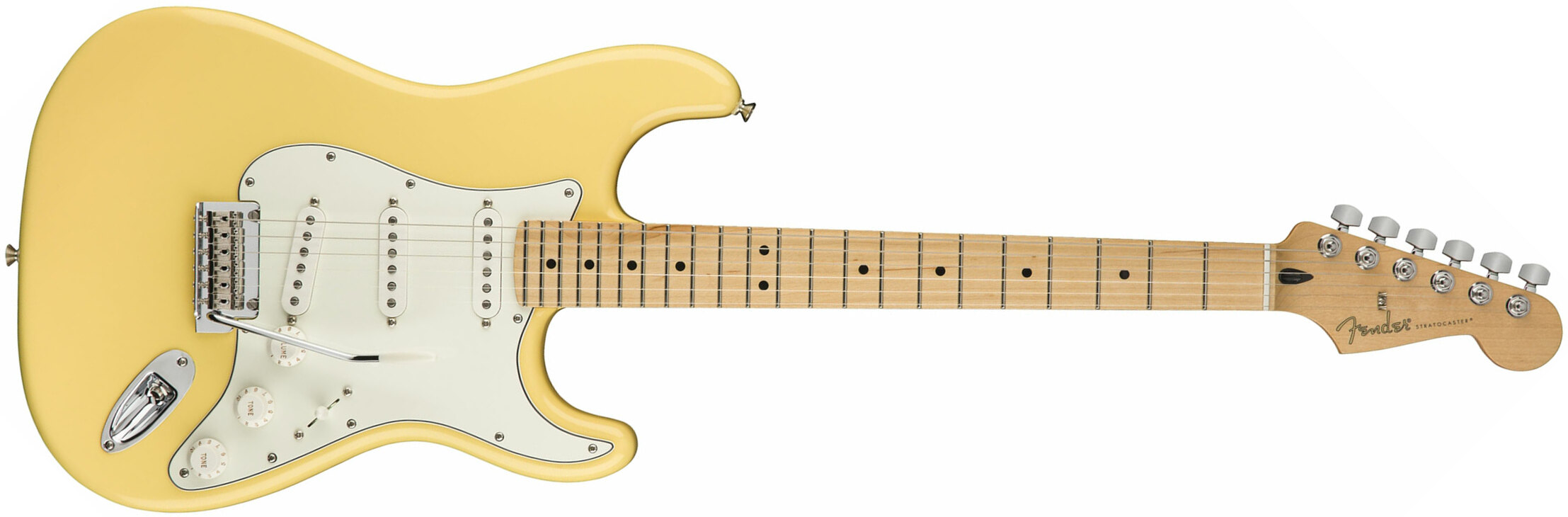 Fender Strat Player Mex Sss Mn - Buttercream - E-Gitarre in Str-Form - Main picture