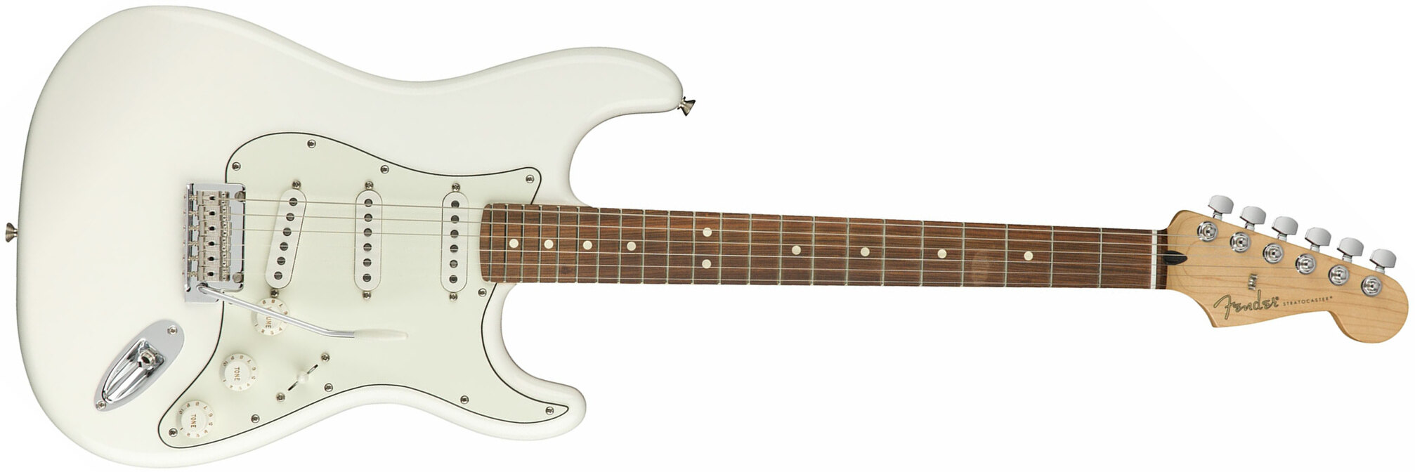 Fender Strat Player Mex Sss Pf - Polar White - E-Gitarre in Str-Form - Main picture