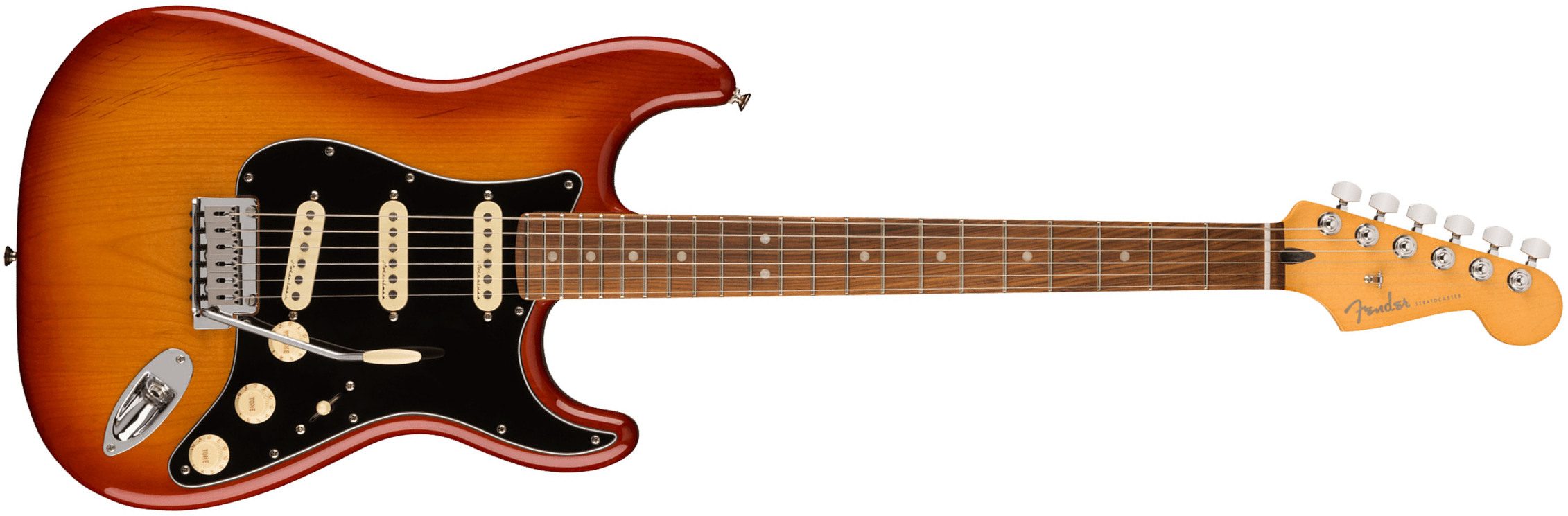 Fender Strat Player Plus Mex 2023 3s Trem Pf - Sienna Sunburst - E-Gitarre in Str-Form - Main picture