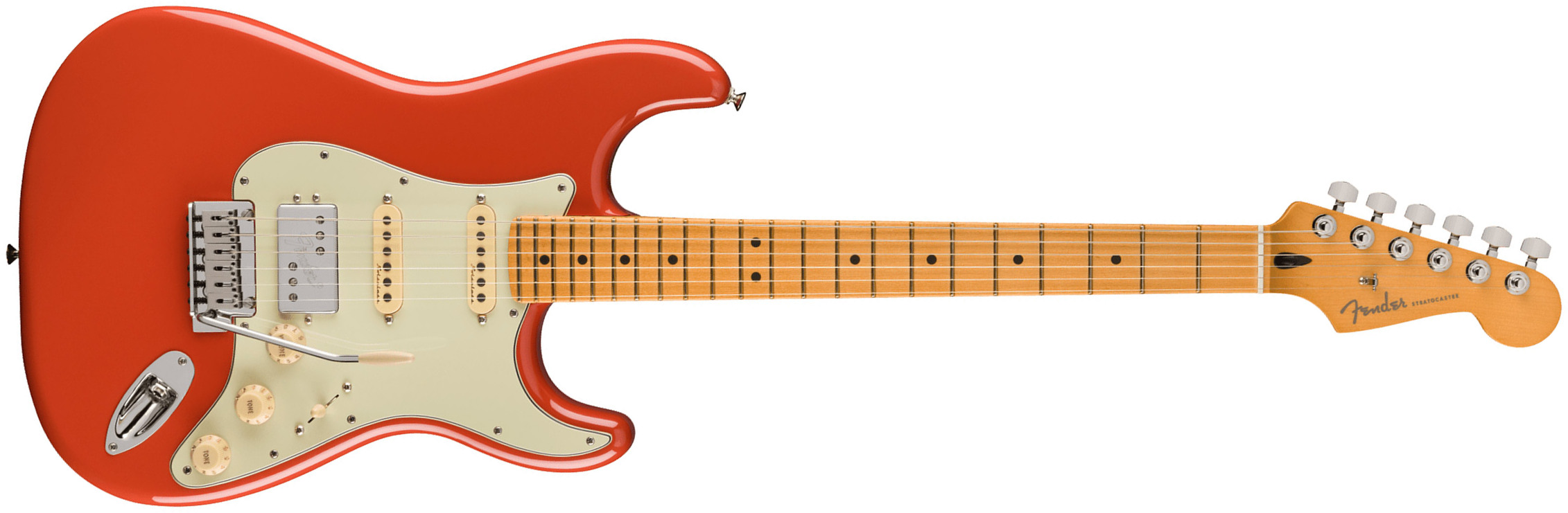 Fender Strat Player Plus Mex 2023 Hss Trem Mn - Fiesta Red - E-Gitarre in Str-Form - Main picture