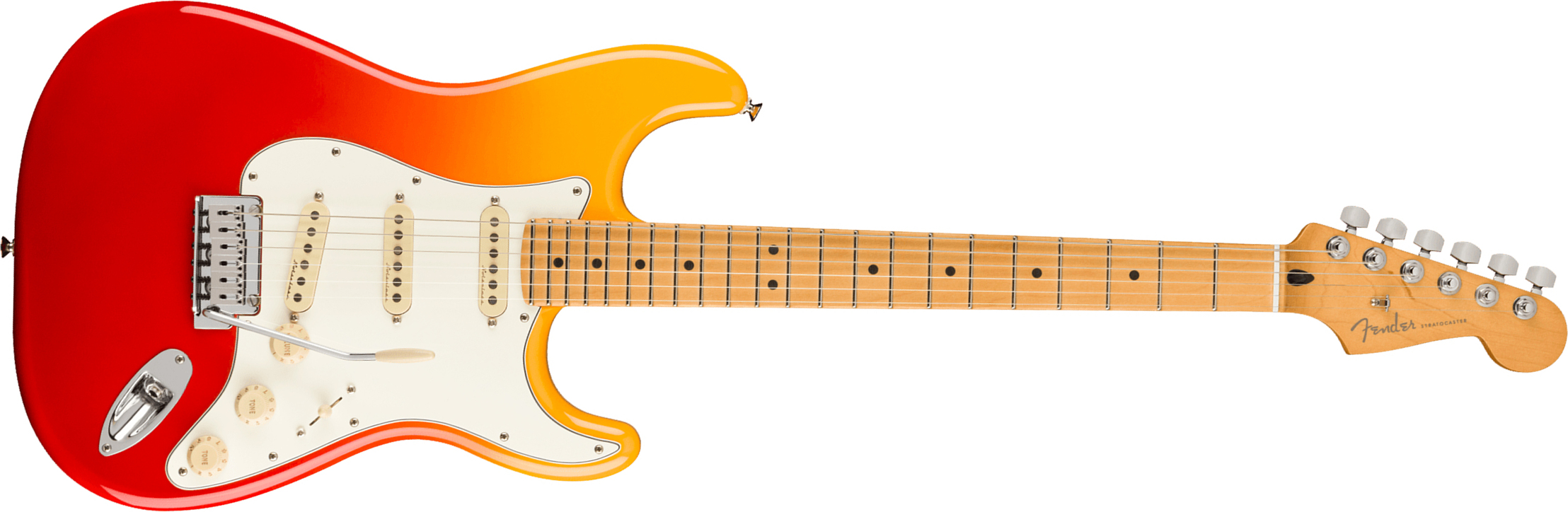 Fender Strat Player Plus Mex 3s Trem Mn - Tequila Sunrise - E-Gitarre in Str-Form - Main picture