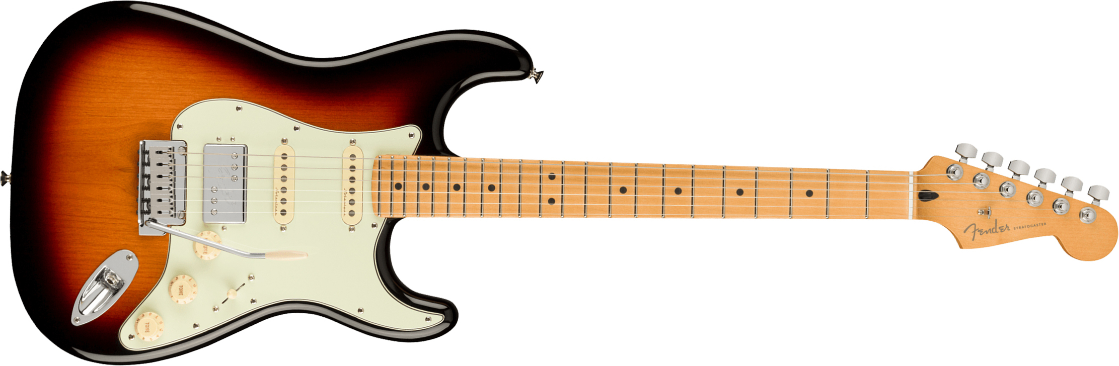 Fender Strat Player Plus Mex Hss Trem Mn - 3-color Sunburst - E-Gitarre in Str-Form - Main picture