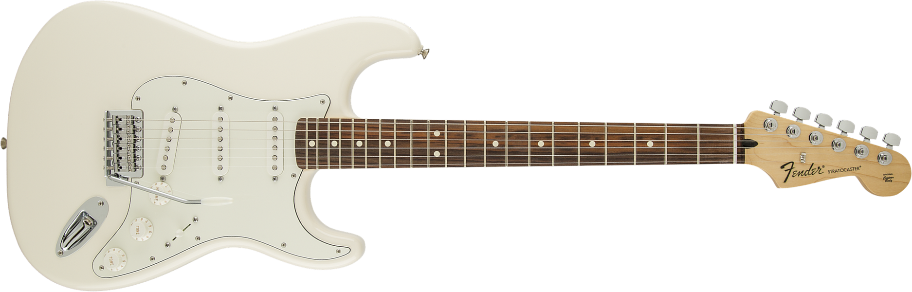 Fender Strat Standard Mex Sss Pf - Arctic White - E-Gitarre in Str-Form - Main picture